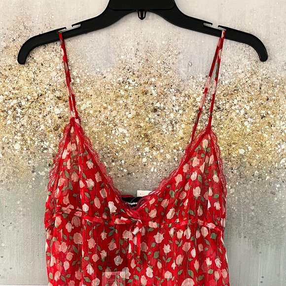 The Kooples Red Rosa Floral Tank Top (NWT) - Picture 6 of 15